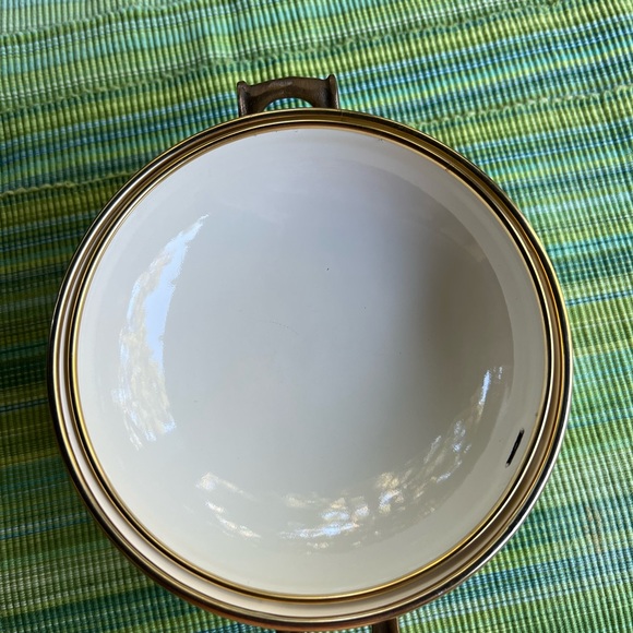 Asta German Porcelain Yellow Floral Enamel Cookware 8.5 - Picture 7 of 12